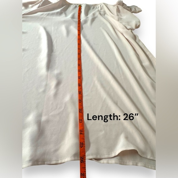 Ann Taylor LOFT Pink Sheer V-Neck Lace Trim Long Sleeve Top | Women’s Size XXL - Picture 8 of 8